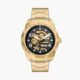 Fossil-Inspired Regal Automatic Gold Skeleton Watch – Premium Edition