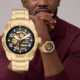 Fossil-Inspired Regal Automatic Gold Skeleton Watch – Premium Edition - Image 4