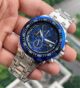 Premium Black–Blue Chronograph Men's Watch with Steel Strap - Image 6