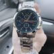 Premium Blue Dial Chronograph Men's Watch with Stainless Steel Strap - Image 2