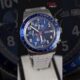Blue Tachymeter Chronograph Men's Watch with Stainless Steel Strap - Image 3