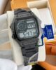 Casio Vintage Digital World Time Men’s Watch with Black Stainless Steel Strap - Image 5