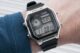 Casio Vintage Digital World Time Men’s Watch with Black Stainless Steel Strap - Image 2