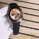 Rose Gold Daytona-Style Chronograph Men’s Watch with Black Rubber Strap - Image 4