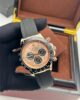 Rose Gold Daytona-Style Chronograph Men’s Watch with Black Rubber Strap - Image 5