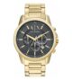 Armani Exchange Men’s Chronograph Watch (AX1721) – Gold & Grey Dial