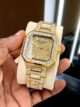 Luxury Gold Square Dial Watch with Crystal Frame (Golden Edition - Image 2