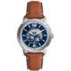 Fossil Heritage Automatic Men’s Skeleton Watch – Blue Dial & Brown Leather Strap
